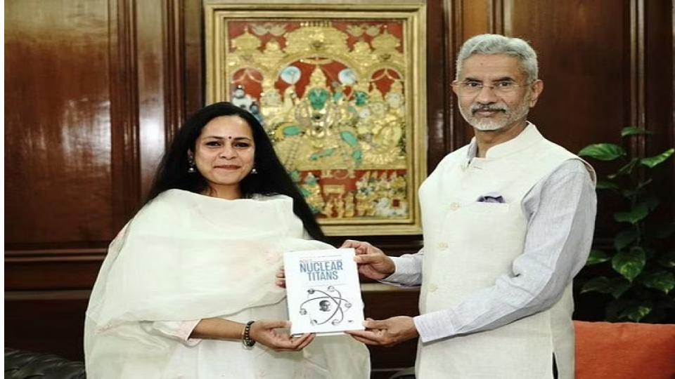 EAM Jaishankar receives copy of book ‘India’s Nuclear Titans’