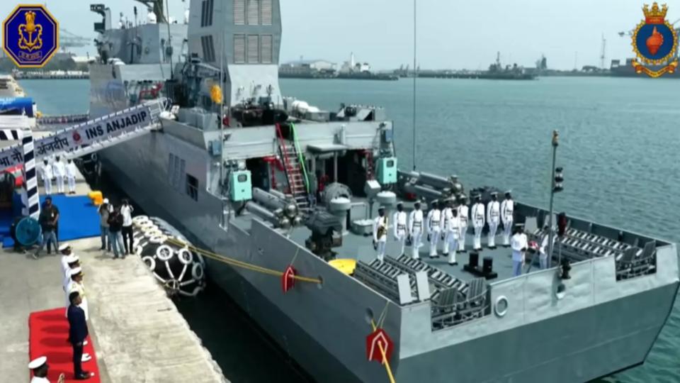 INS Anjadip Commissioned to Boost Navy’s Anti-submarine Warfare Capabilities