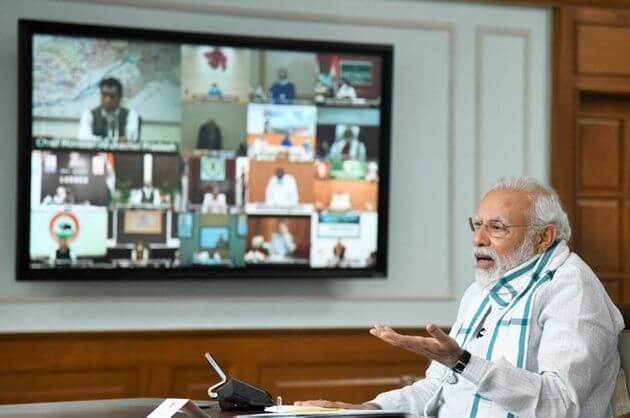 pmnarendramodiholdconversationwithcmstodiscusssituationofcovid19