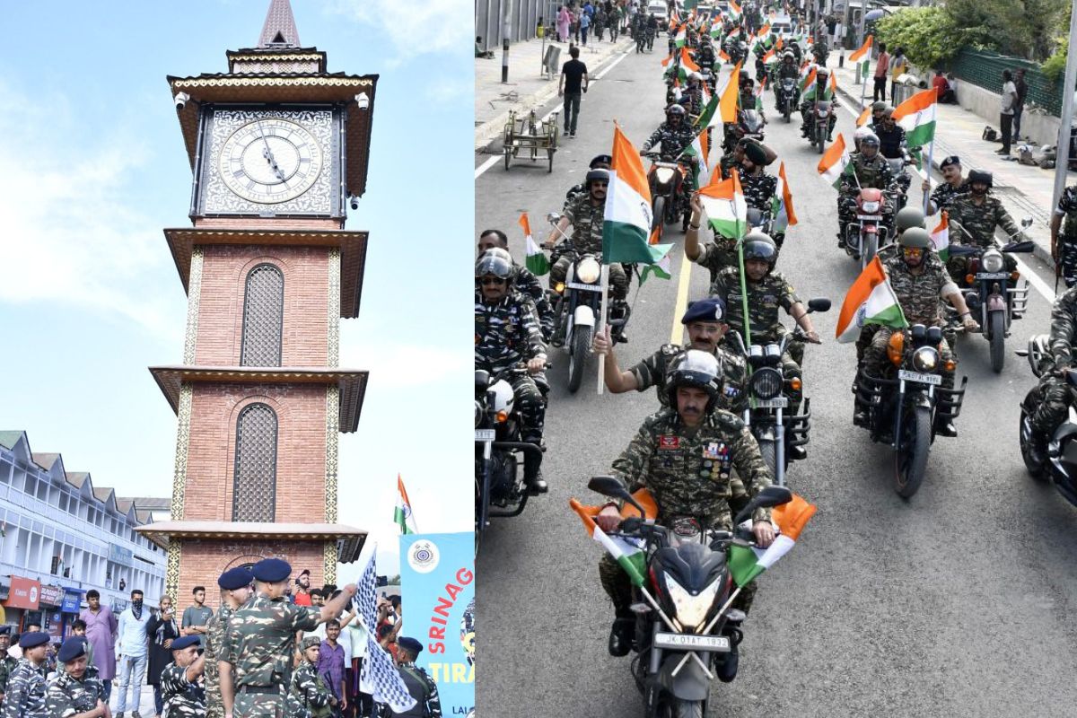 crpf166battalionorganizescolourfulbikeandvehicletirangarallyinjk’srambandistrict