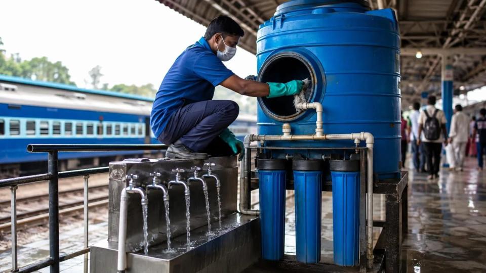 Indian Railways Launches Special Drive to Clean Drinking Water Tanks