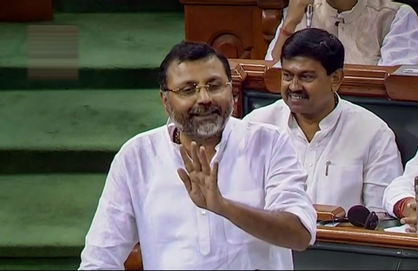 callingawomanterroristisworsethanmurderofgandhi:bjpsnishikantdubey