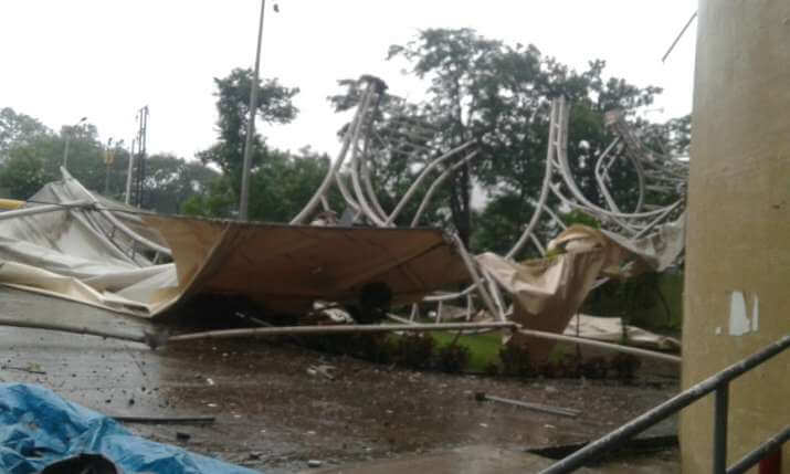 partofdypatilcricketstadiumcollapsesinmumbairains