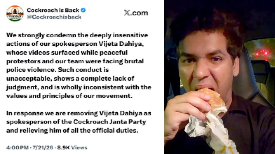 CJP removes spokesperson Vijeta over insensitive remarks