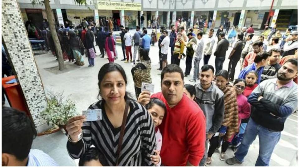 delhielections4655pcvoterturnoutrecordedtill3pm
