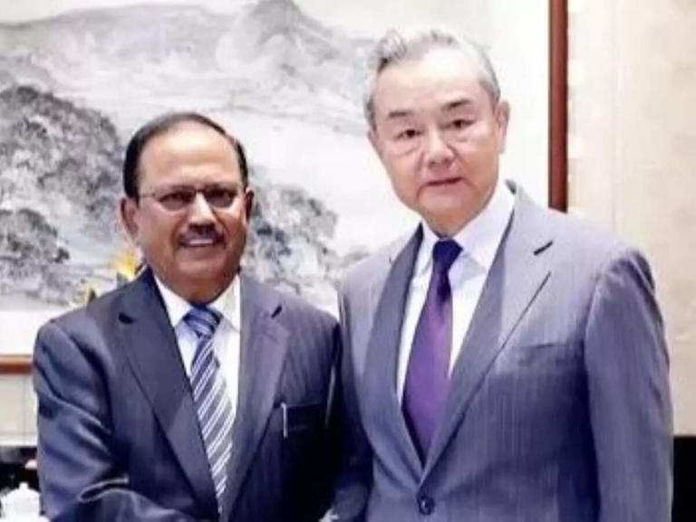 National Security Advisor Ajit Doval meets Chinese FM Wang Yi in Beijing