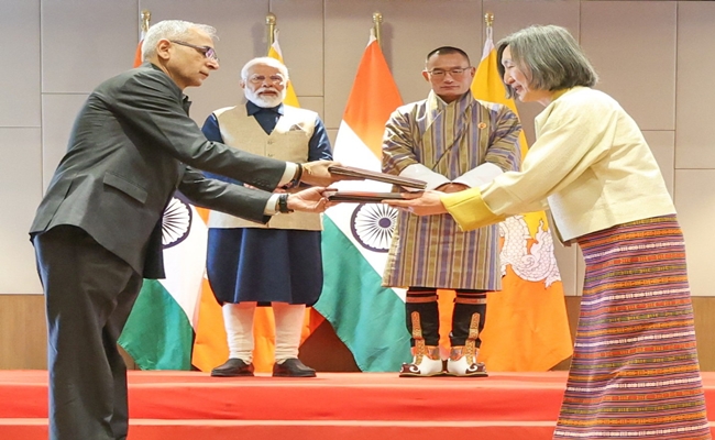 India Announces Financial Support Of Rs 10,000 Cr To Bhutan Over Next 5 Years