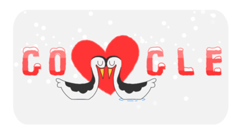 googledoodlecelebratesvalentinesandwinterolympicstogether