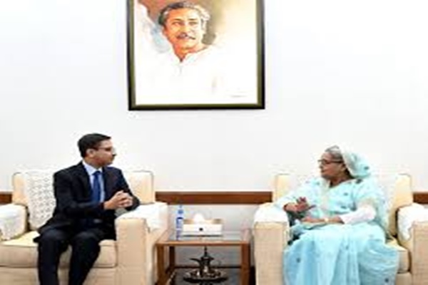 indianhighcommissionerpranayvermameetsbangladeshpmsheikhhasina