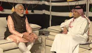 pmmodiholdstalkswithqatarcounterpartonboostingbilateralties