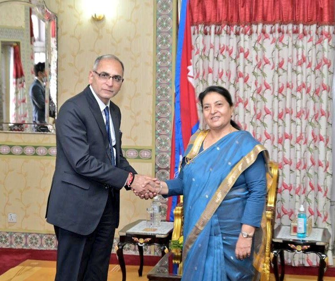 foreignsecretaryvinaymohankwatrameetspmpushpakamaldahalprachanda;discussesnepalindiamattersoncooperation