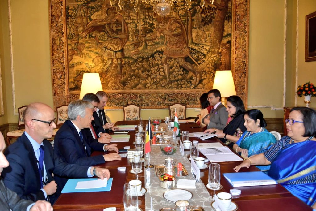 sushmaswarajmeetsbelgiandeputypminbrussels