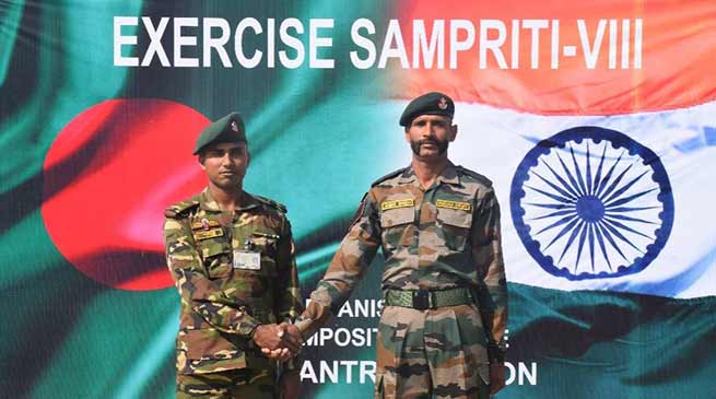 indiabangladeshjointmilitaryexercisesampriticommences