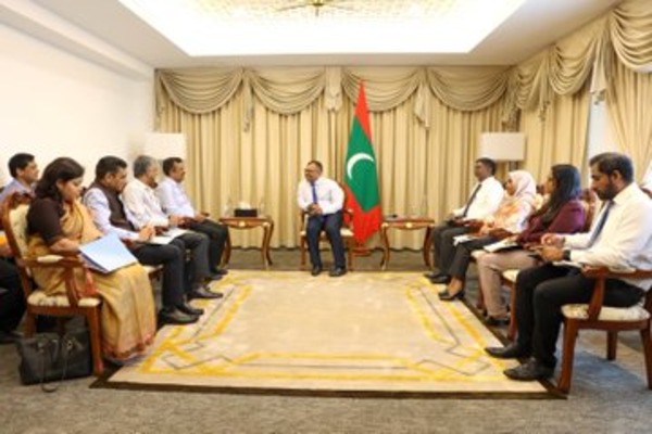 meadelegationinmaldivestoreviewprogressofdevelopmentalprojects