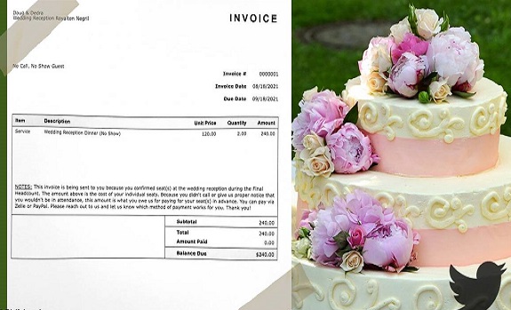 dollar240invoicetoguestswhodidnotturnupfortheweddingceremonyofchicagocouple
