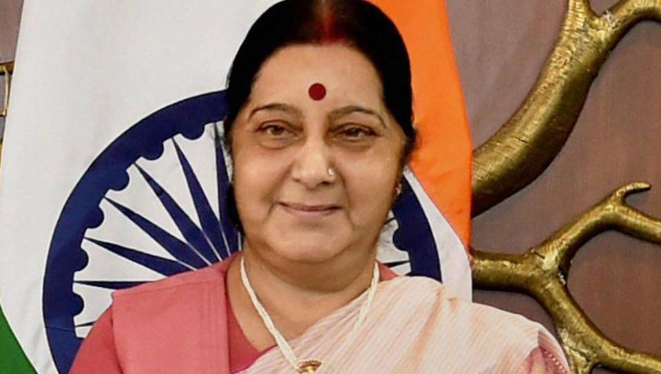 sushmaswarajcallsonkyrgyzpresidentsooronbaijeenbekov