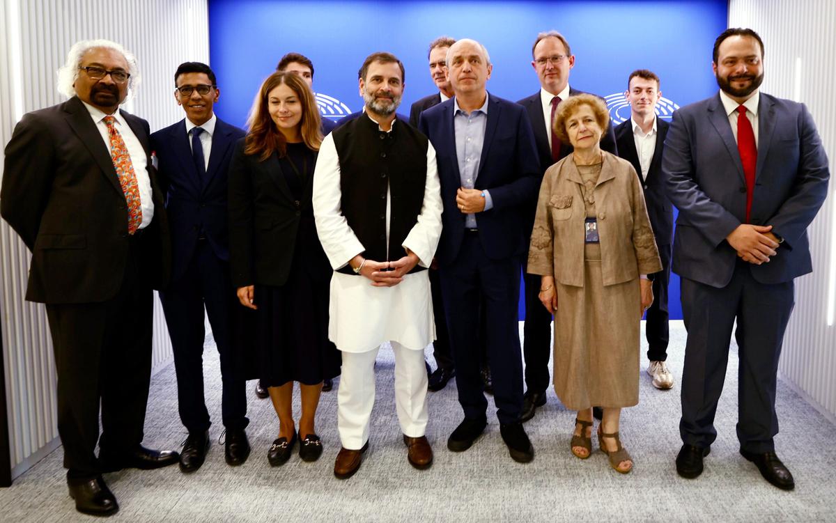 Rahul Gandhi holds talks with European Parliament members in Brussels