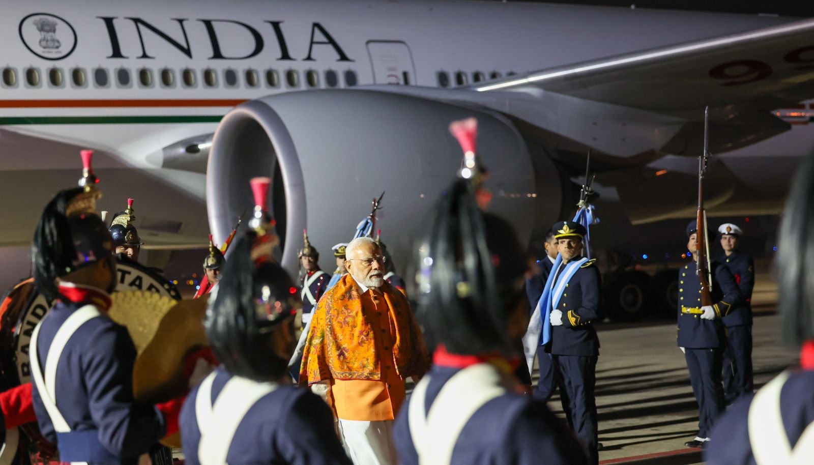 PM Modi reaches Argentina on third leg of 5-nation tour