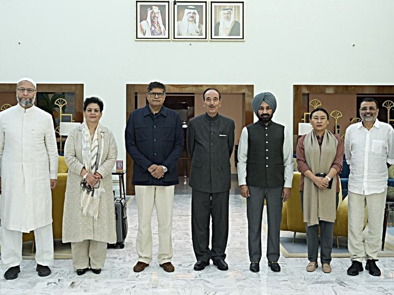All-Party Delegation including Asaduddin Owaisi Reaches Bahrain