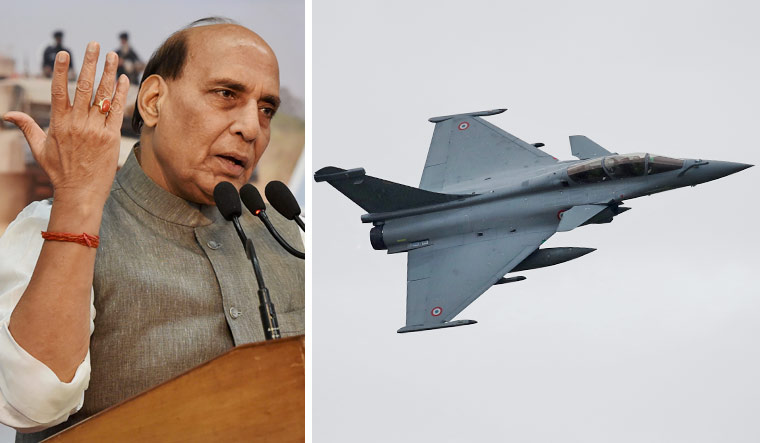 defenceministerrajnathsinghtoreceivefirstof36rafaleaircrafttoday