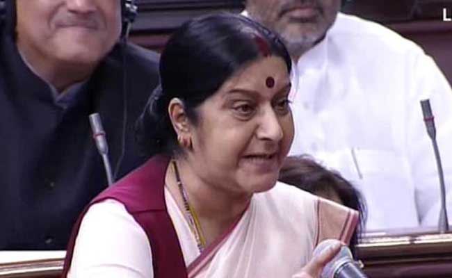 sushmaswarajbriefsrajyasabhaonpakistanvisit