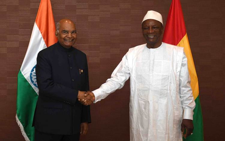 presidentkovindhonouredwithnationalorderofmerithighestawardofrepublicofguinea