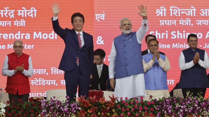 modiabelayfoundationstoneforahmedabadmumbaibullettrain