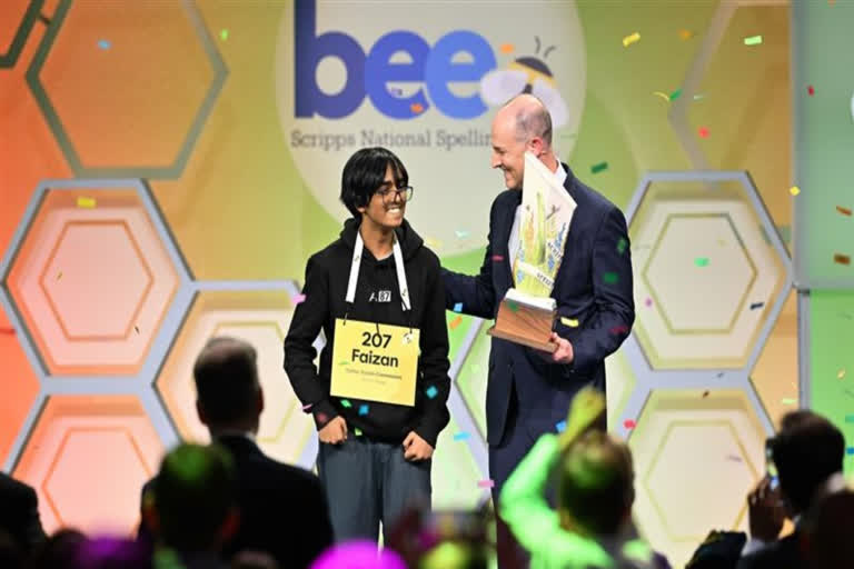 Faizan Zaki, Indian-American with roots in Hyderabad, wins 2025 Spelling Bee