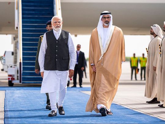 pmmodiarrivesinabudhabi