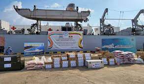 Operation Karuna: INS Gharial delivers medical supplies for people of cyclone-hit Myanmar