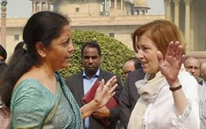 nirmalasitharamanholdstalkswithherfrenchcounterpartflorenceparly