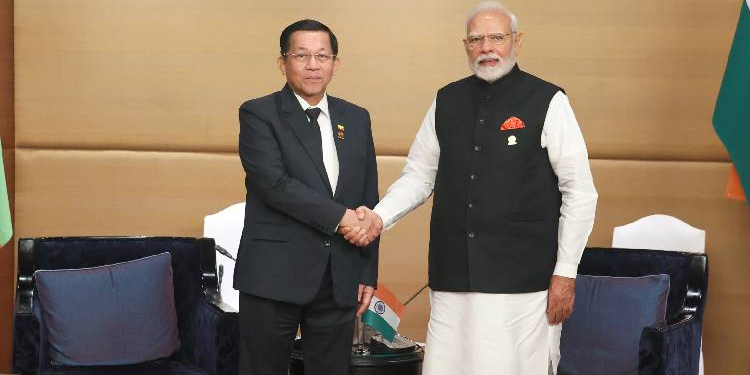 pmmodimeetsmyanmar’sseniorgeneralreaffirmssupportafterearthquake