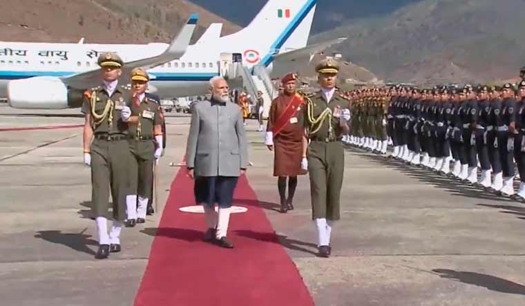 pmmodiarrivesinbhutanonatwodaystatevisit